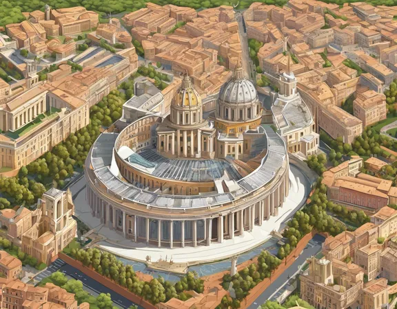 Vatican City in the summer image