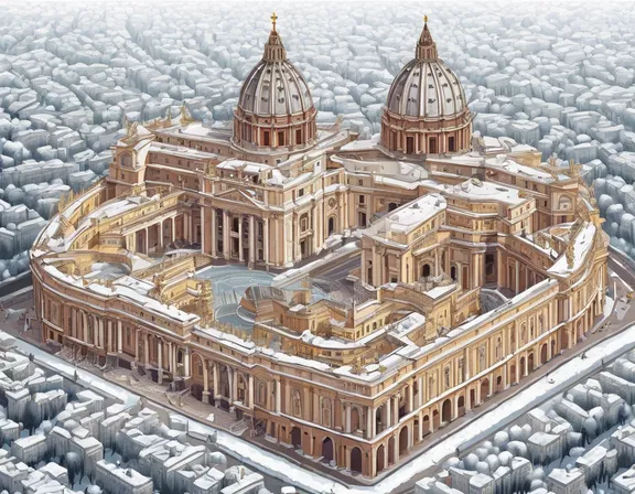 Vatican City in the winter image