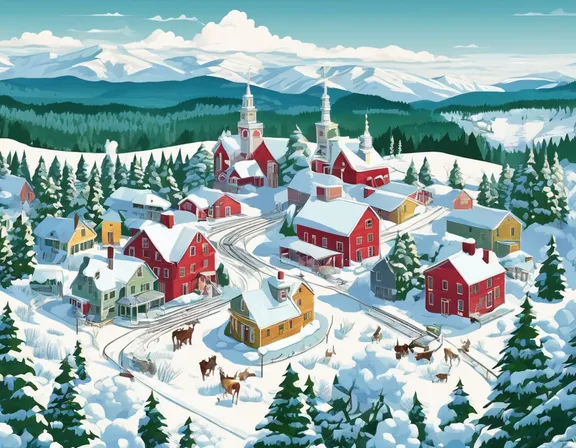 Vermont in the winter image