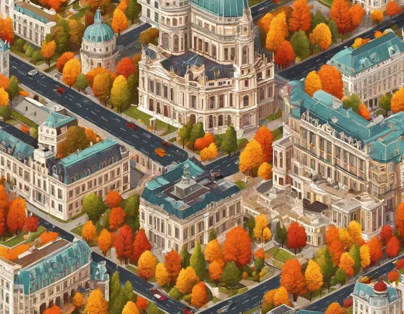 Vienna in the fall image