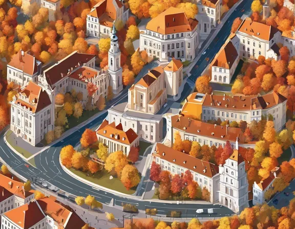 Vilnius in the fall image