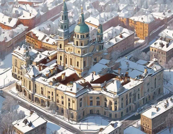 Vilnius in the winter image