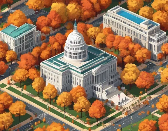 Washington, D.C. in the fall image