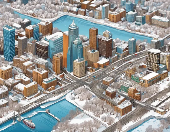 Winnipeg in the winter image