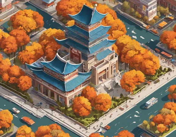 Wuhan in the fall image