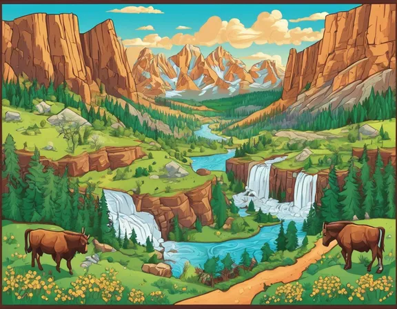 Wyoming in the spring image