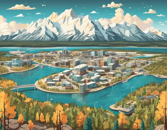 Yellowknife in the spring image